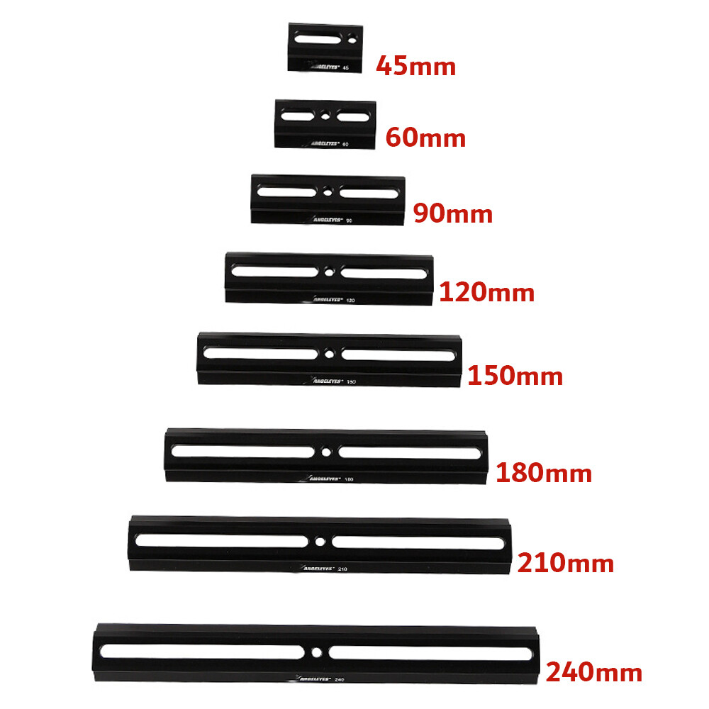 45mm-240mm Black Fully Metal Dovetail Mounting Plate for Astronomical Telescopes
