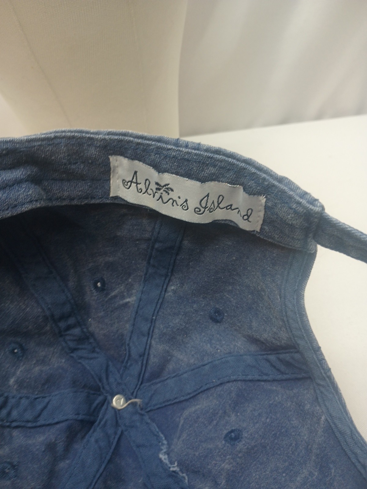 St. Augustine Florida Blue washed out Strapback Hat Cap