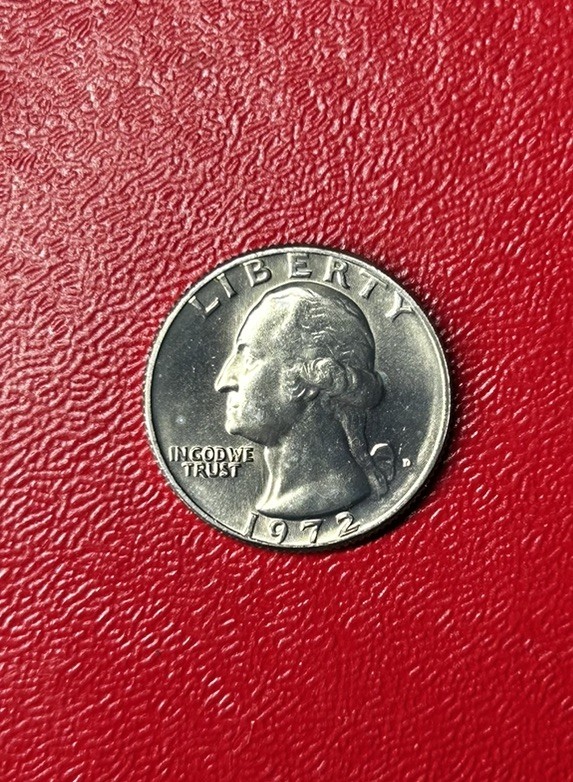 1972 D Washington Quarter High Grade Brilliant Uncirculated Exactly Imaged #CW11