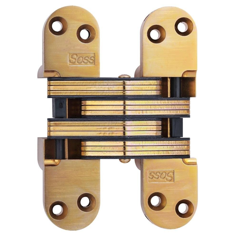 SOSS 220 220US4 CONCEALED HINGE SATIN BRASS FINISH FOR 2" OR THICKER DOORS