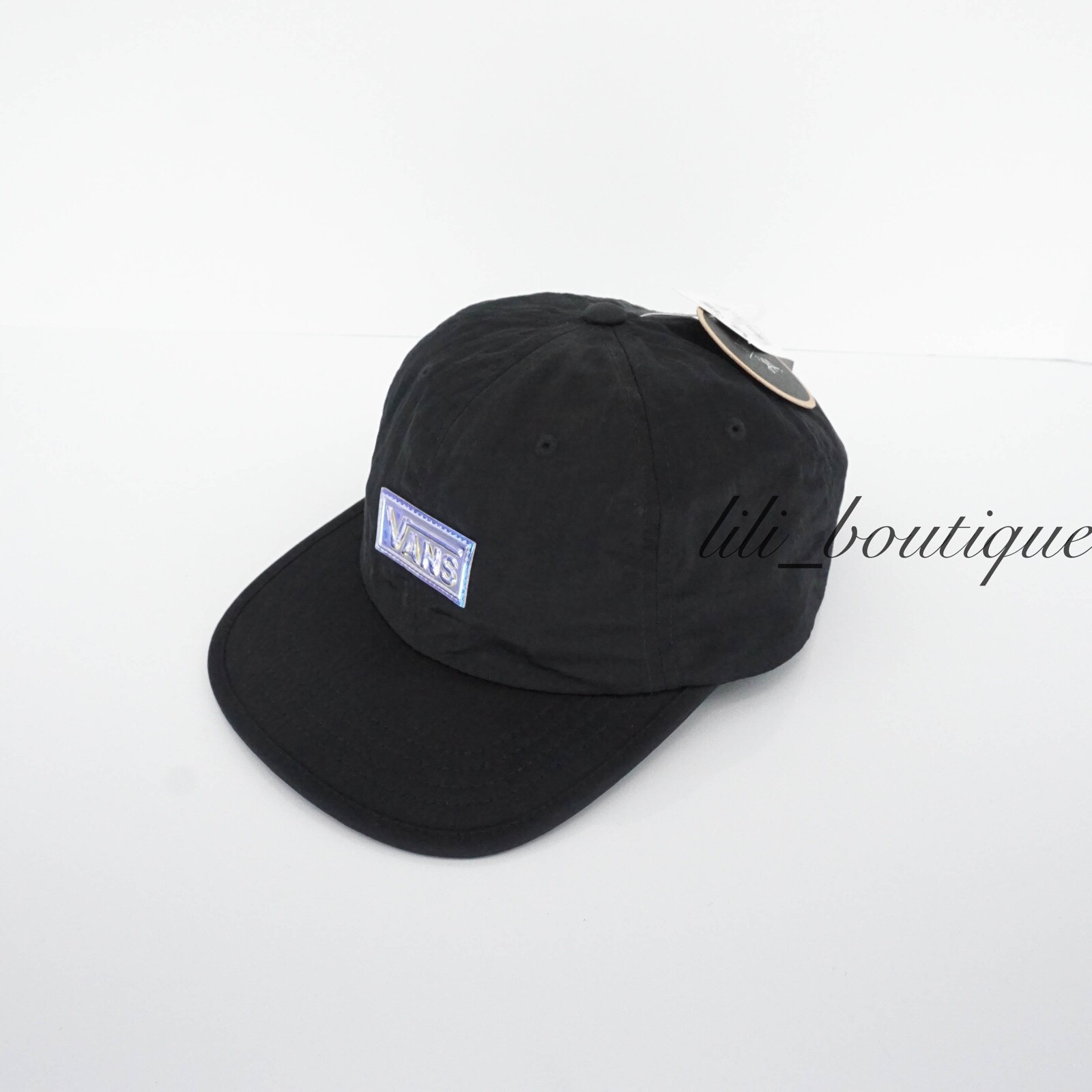 NWT Vans VN0A47S8BLK Lizzie Armanto IRI Hat Adjustable Strapback Nylon Cap Black
