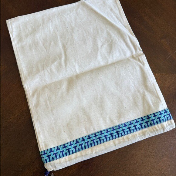 Tory Burch Dust Bag Womens Shoe Dust Bag Cream Logo Trim Charm Luxury Designer