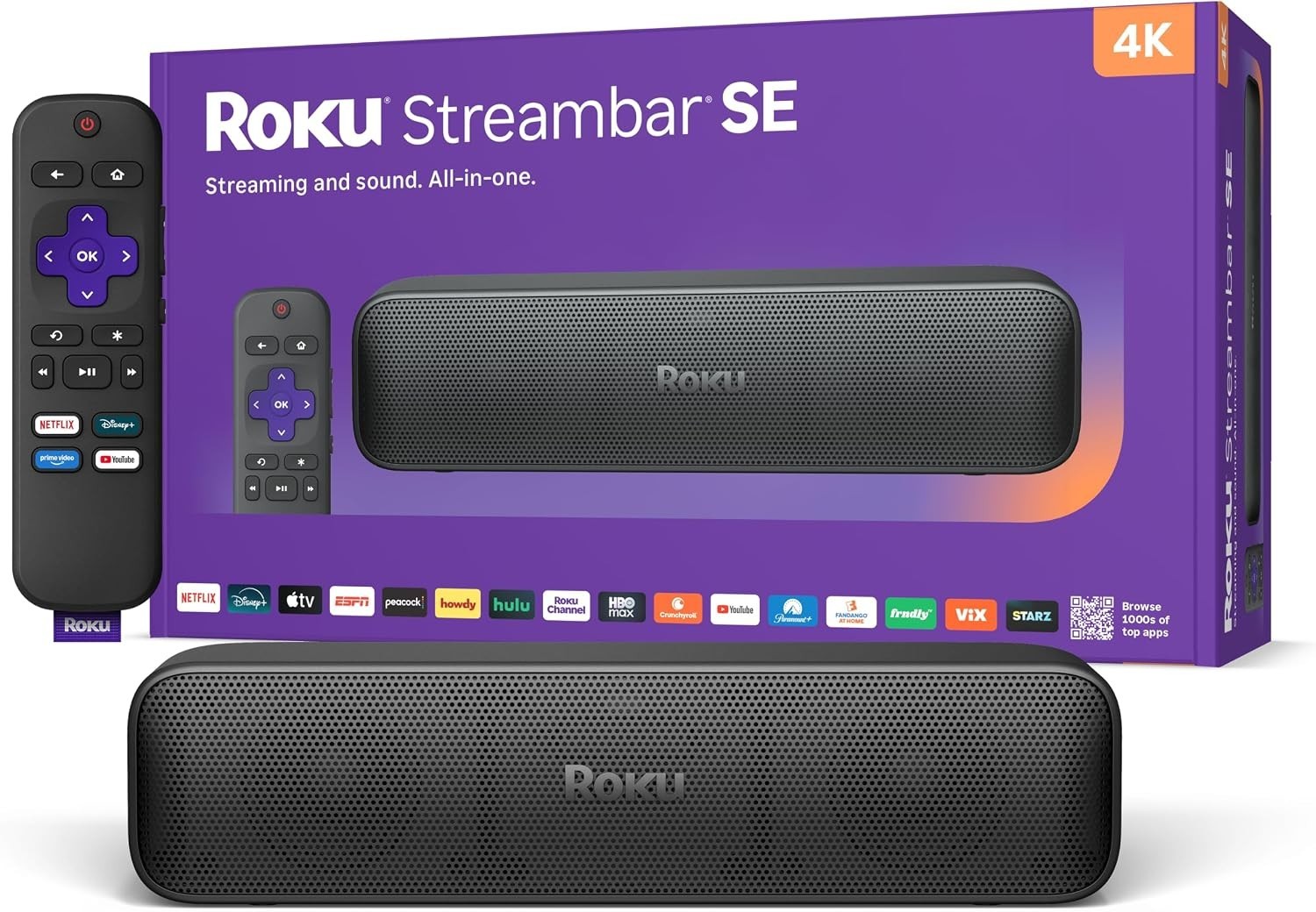Roku Streambar Pro Stereo Soundbar Grey