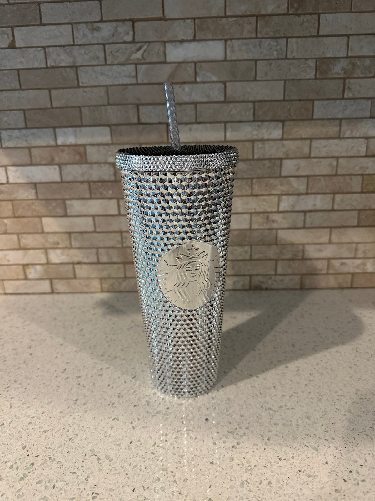 Mickey Mouse Disney100 Starbucks Tumbler w/ Straw Platinum Walt Disney World