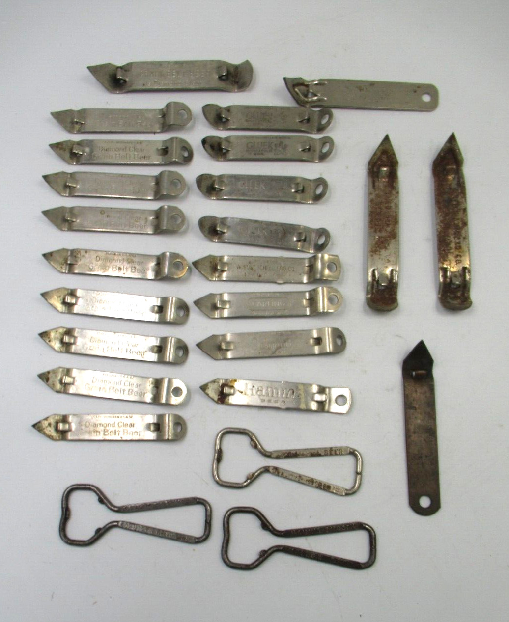 Vintage Beer Bottle Openers Lot of 26 Grainbelt Hamms Schmidt Shells & more