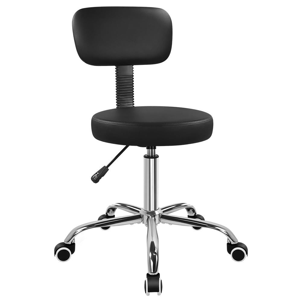 Home Office Chair with Backrest Adjustable Drafting Chair Thick Seat Cushion ...
