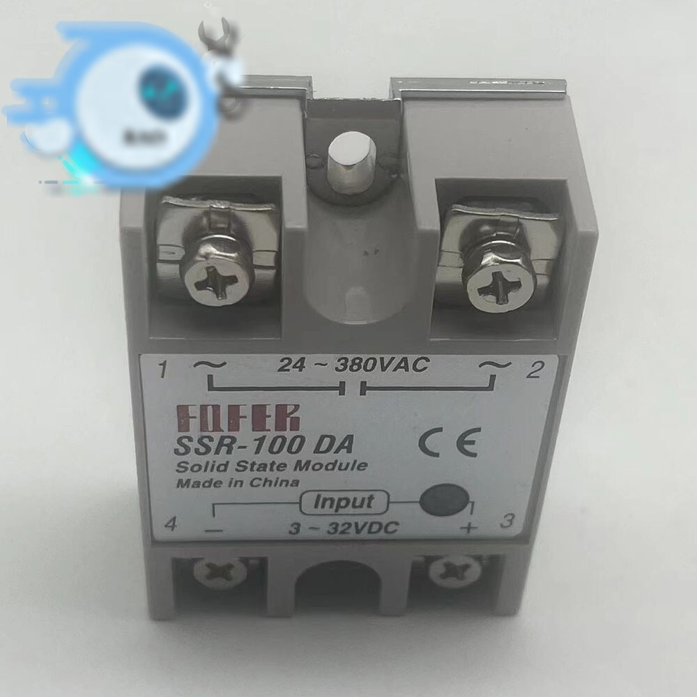 SSR-100 DA Single Phase DC to AC Solid state Relay 3-32VDC 24-380VAC SSR-100DA