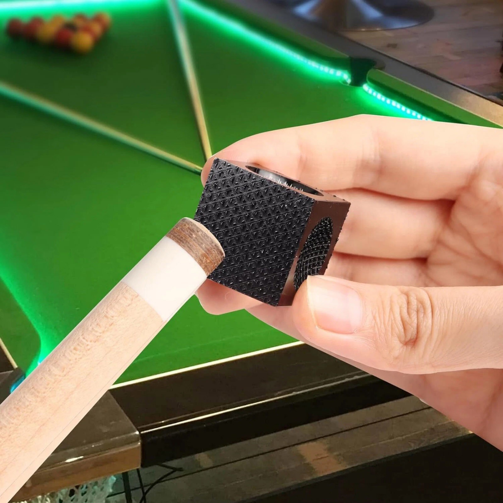 5-in-1 Multi-Function Billiard Pool Cue Tip Tool, Scuffer/Shaper/Aerator Cube