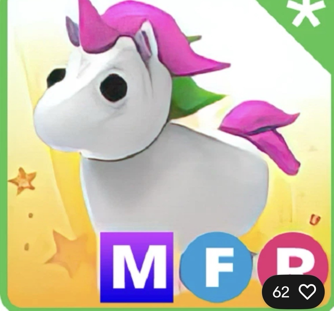 Unicorn Digital Collectible Image Virtual Item MFR-adopt me