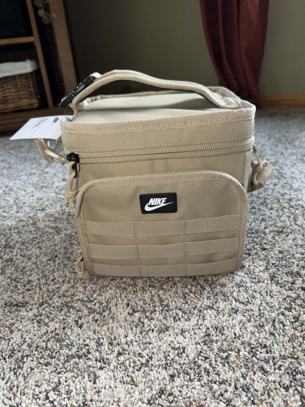 Nike Futura Sport LIMESTONE Insulated PEVA Lining Lunch Bag 9A2993 Tactical NEW