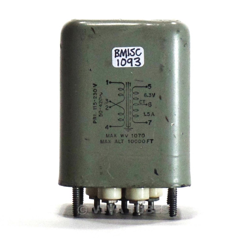 Vintage Stancor FH-615 Filament Transformer 6.3V 1.5A Tube Amps