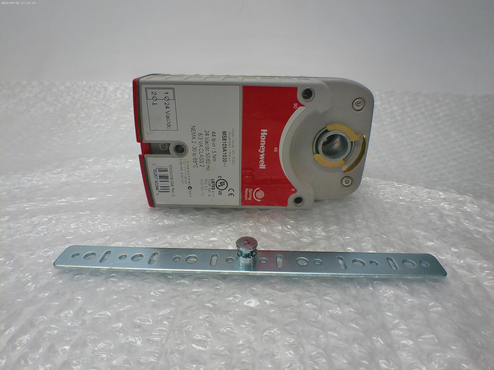 HONEYWELL MS8105A1030 ACTUATOR UNMP