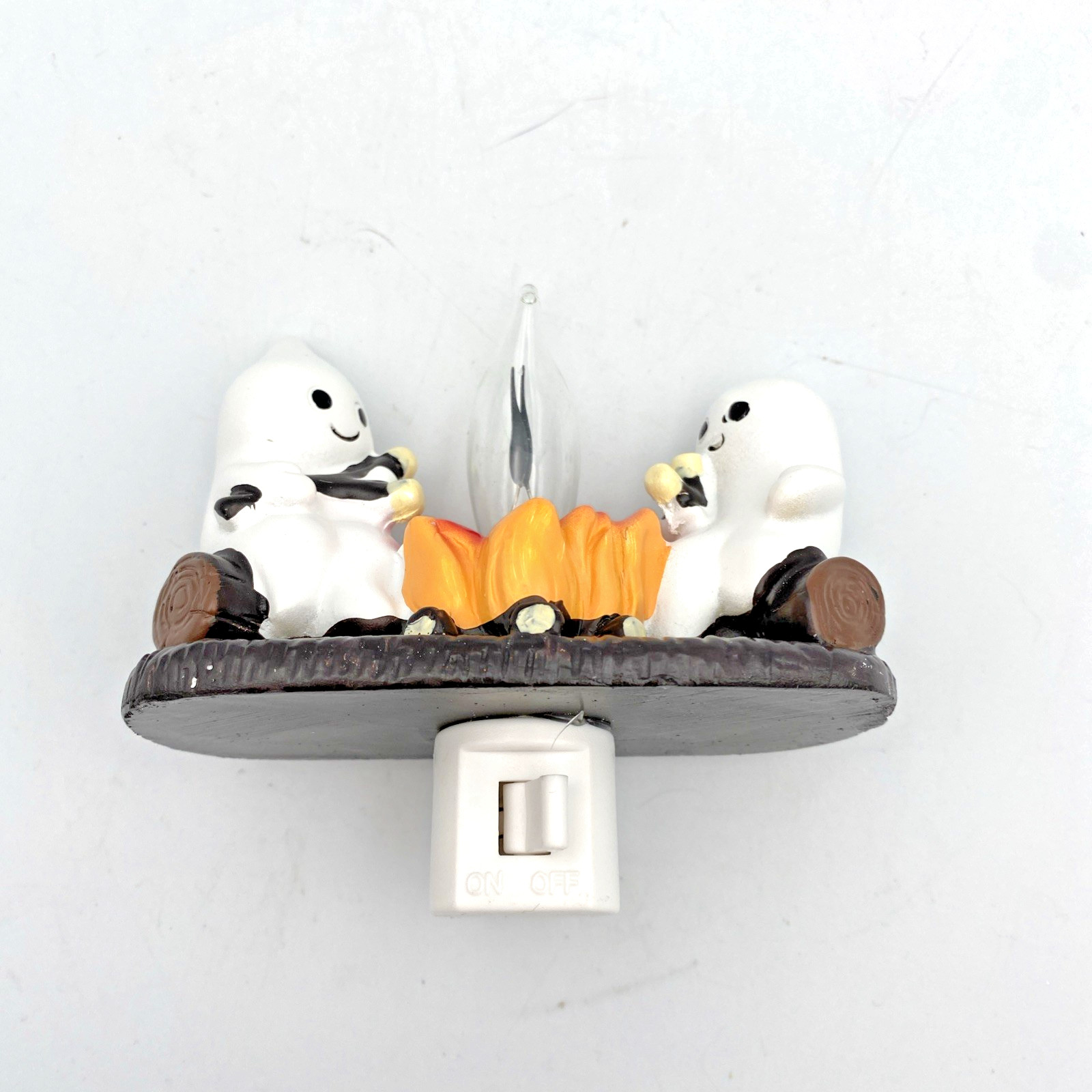 Halloween Ghost Campfire Fire Marshmallow Night Light Flickering Nightlight Gift