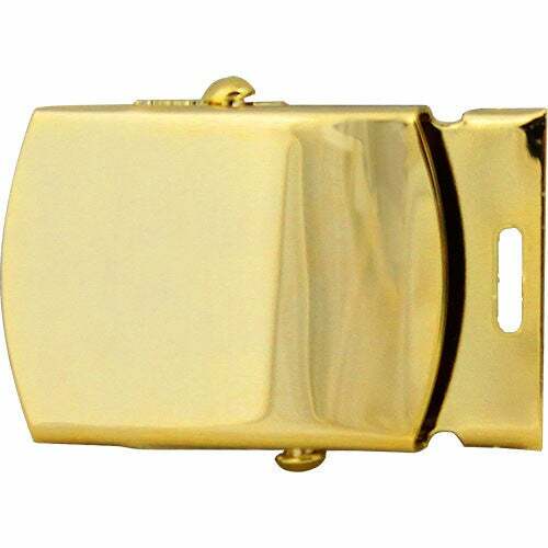 Lot of 6 US Military Issue Gold Plated Belt Buckles 1-5/16" Made in USA NOS