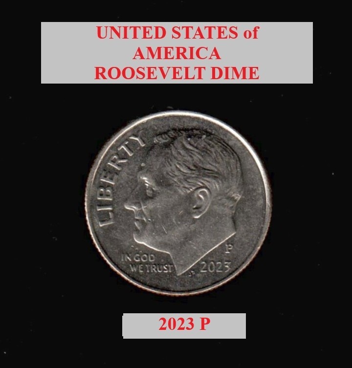 2023 P - Franklin Roosevelt 10¢ Dime "Circulated" Actual Coin Shown **FREE S&H**