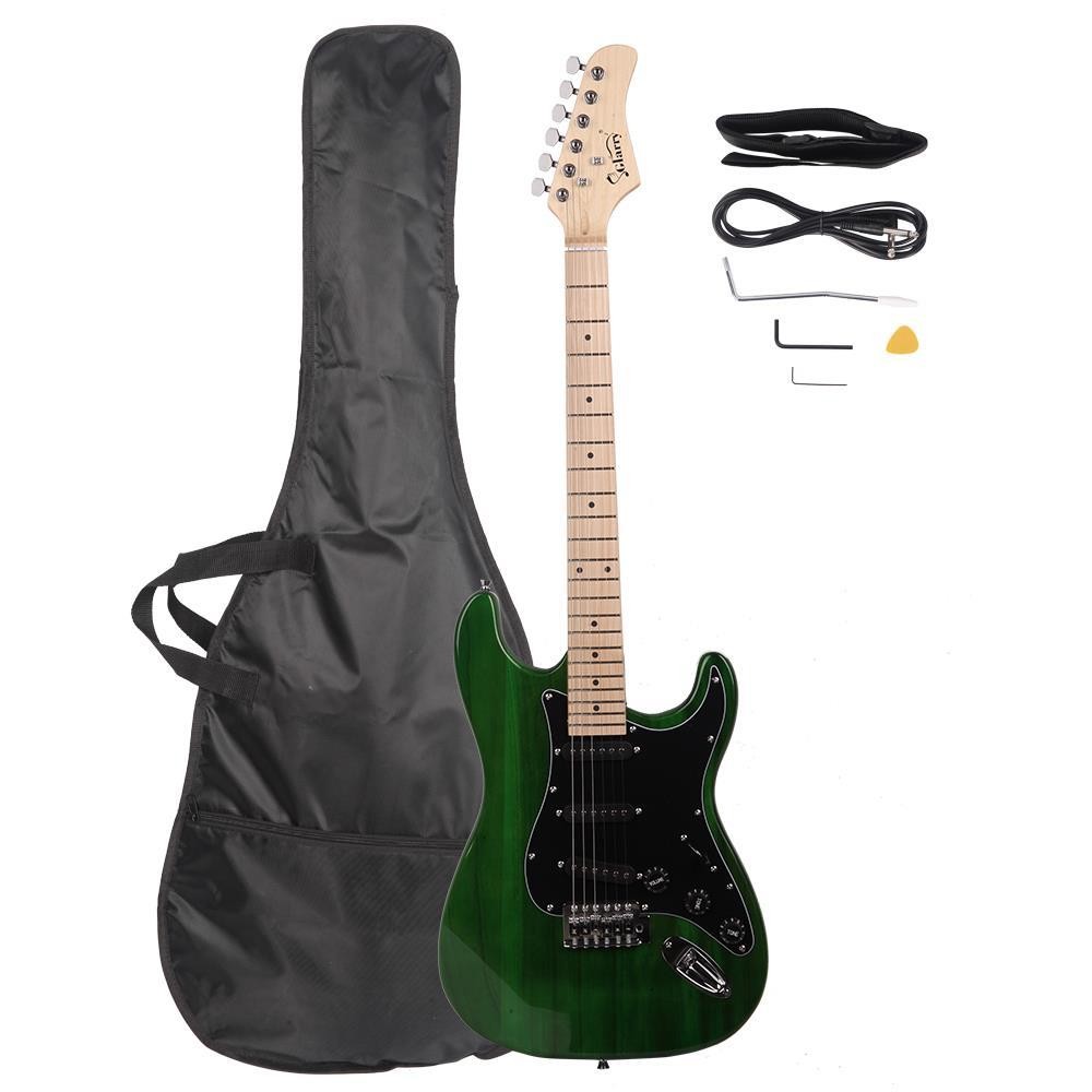 Glarry GST Electric Guitar Kit Right Handed 6 Strings Basswood With Carry Bag