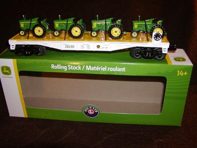 Lionel 2328150 John Deere Flatcar with Tractor Load O 027 2023 New MIB Sealed