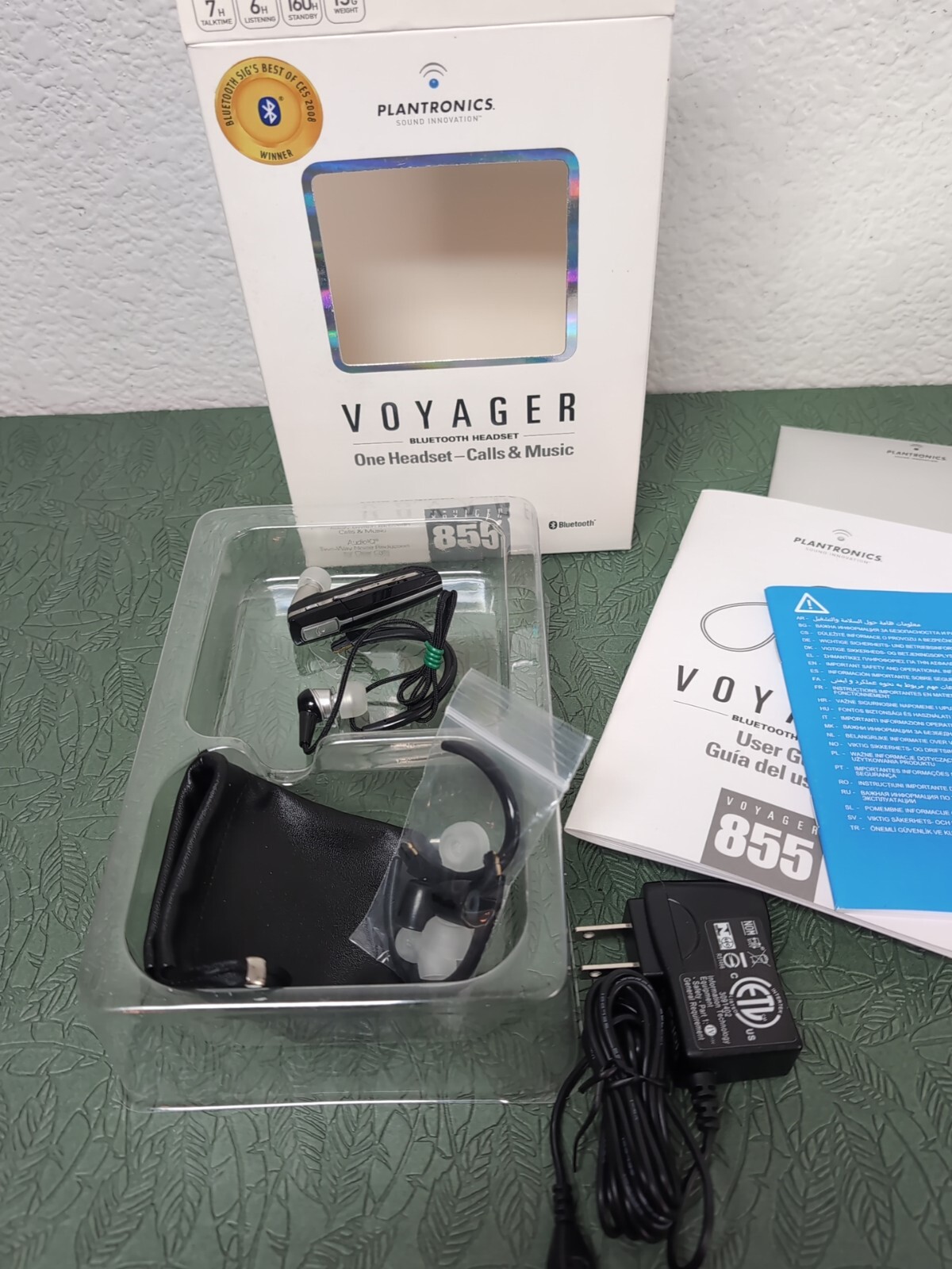 Plantronics Voyager 855 Bluetooth Headset Black (76300-01)