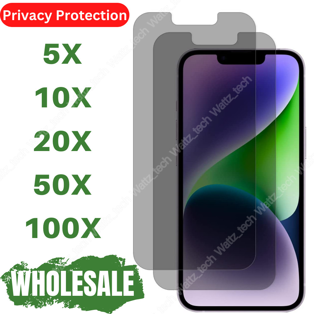 Anti-Spy Privacy Glass Screen Protector Lot For iPhone 11 12 13 14 Pro Max XR 8