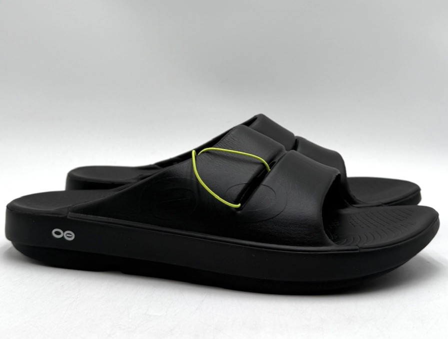Oofos OOAHH SPORT Unisex USED Slide Sandal Black Multiple Sizes