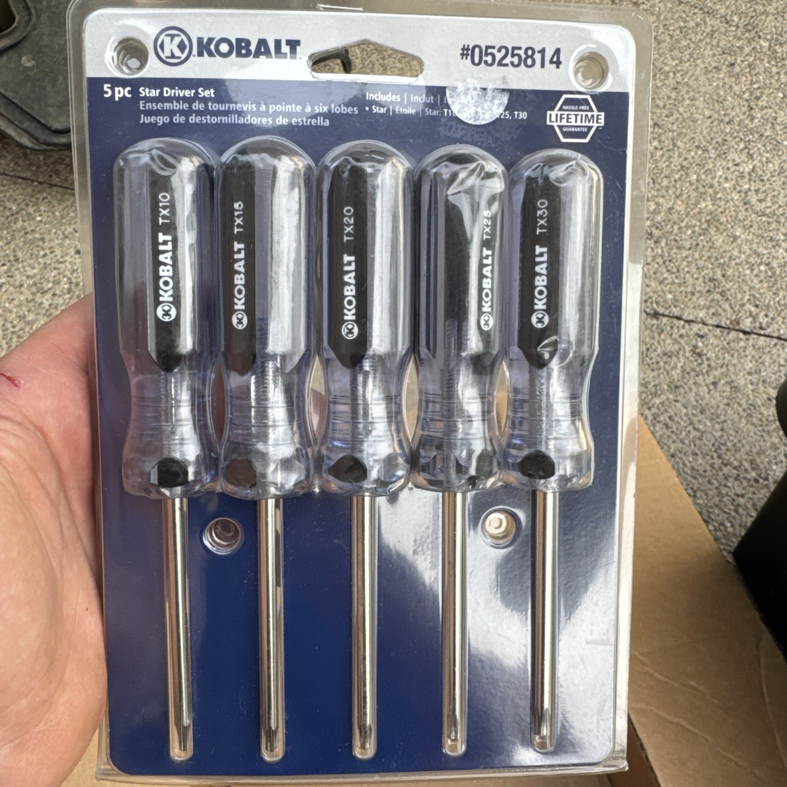 Kobalt 0525814 Torx Driver Set, 5pc GG1