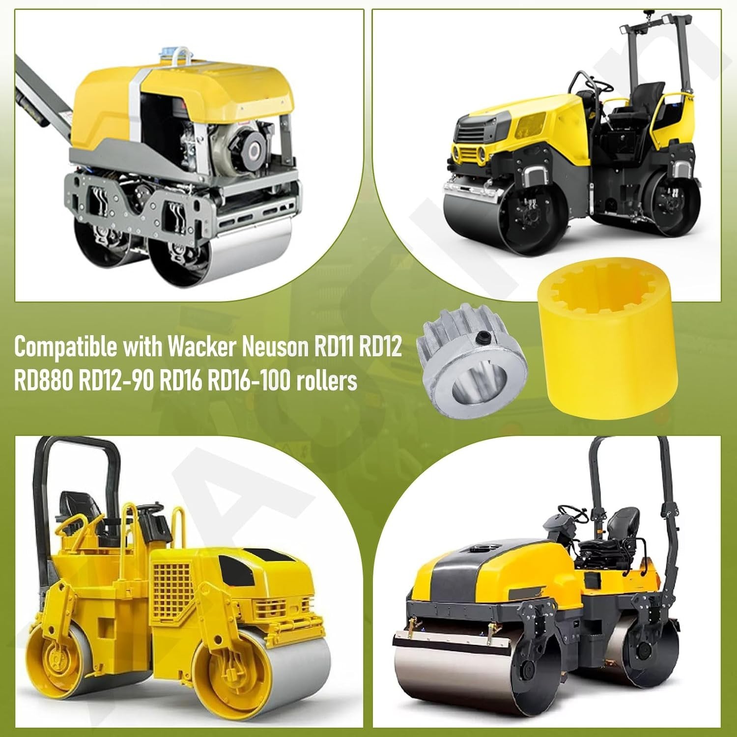 Compatible with Wacker Neuson RD880 RD11 RD12-90 RD16-100 Rollers, Replaces