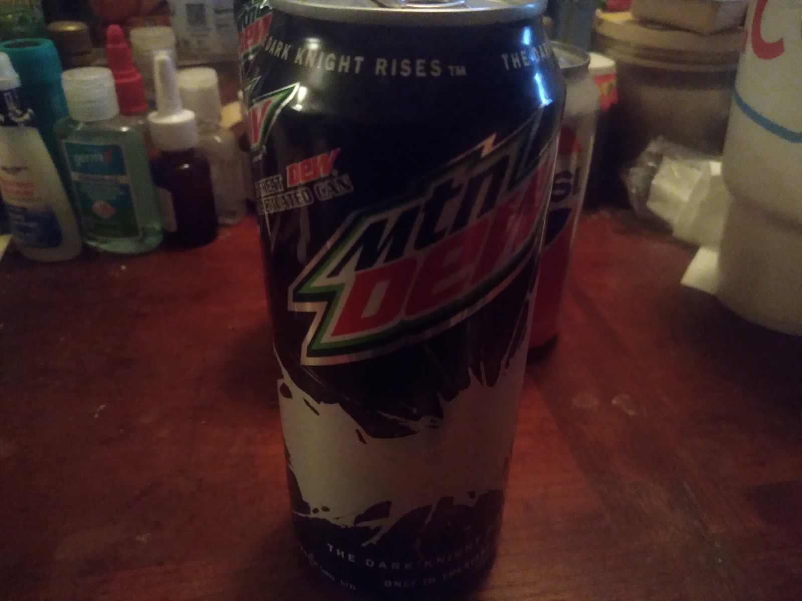 Vintage Full Mountain Dew Dark Knight Rises 2012, 16 Oz