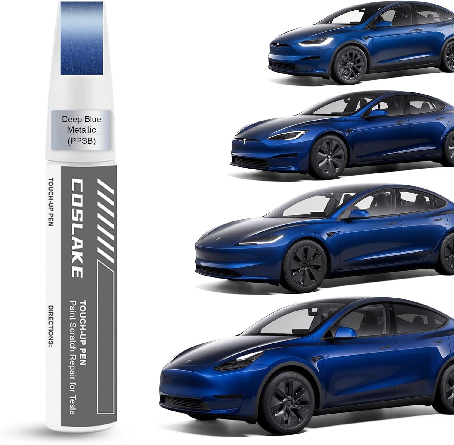 Car Touch Up Paint(Deep Blue 0.41 Fl Oz (Pack of 1), Deep Metallic(PPSB)