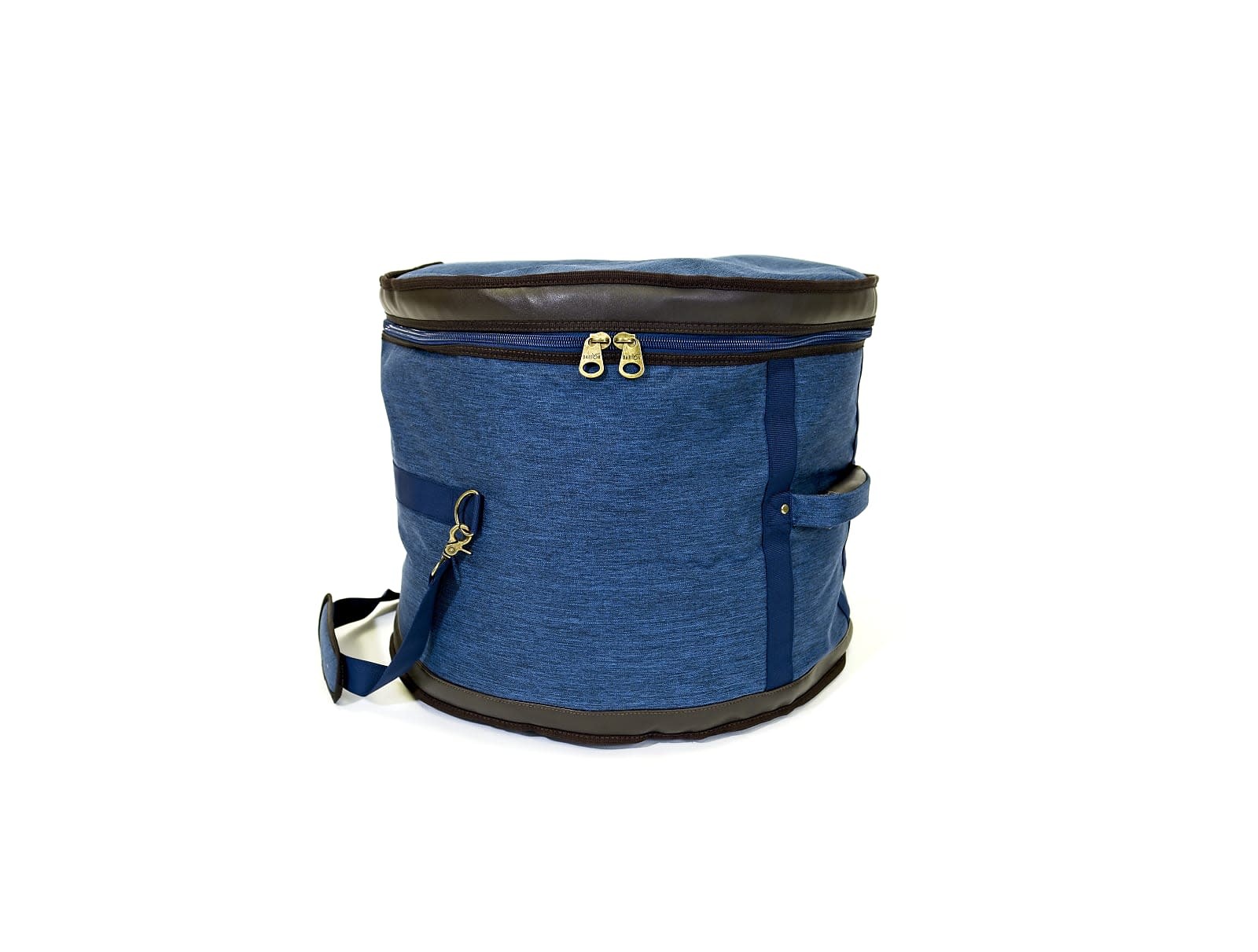 Barton GSP Premium Bass Drum Bag, 20" x 14", Blue & Brown Oxford