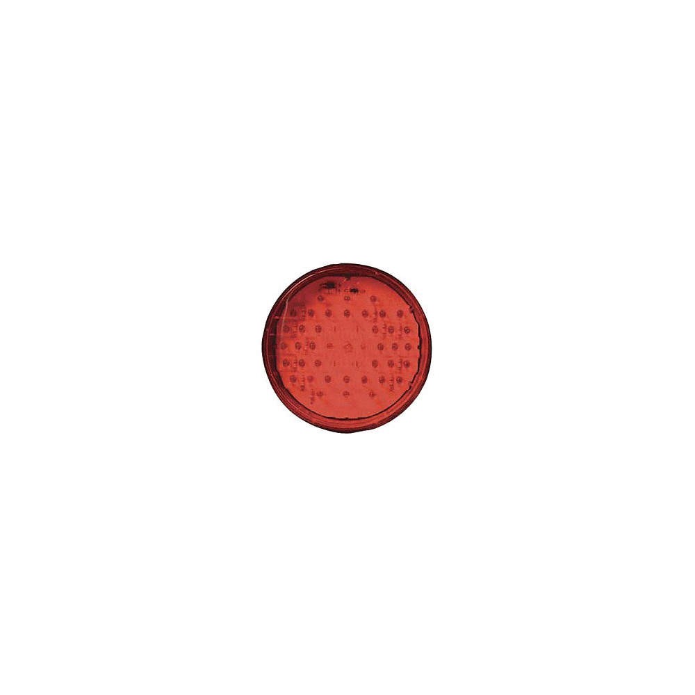 MAXXIMA M42100R Stop/Turn/Tail Light,Round,Red, L 3YXV3