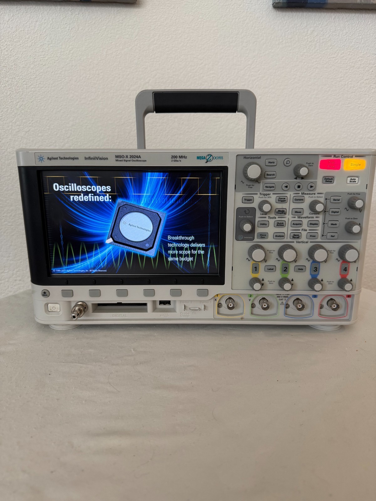 Agilent InfiniiVision MSOX2024A 200MHz Chan 4 + 8 Mixed Signal Oscilloscope
