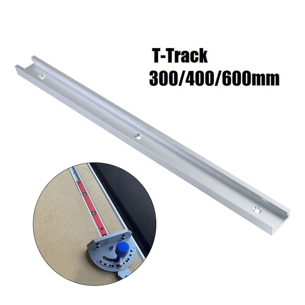 Silver 30 Type T-tracks 300-600mm Aluminium Alloy Track Woodworking Bench T Slot