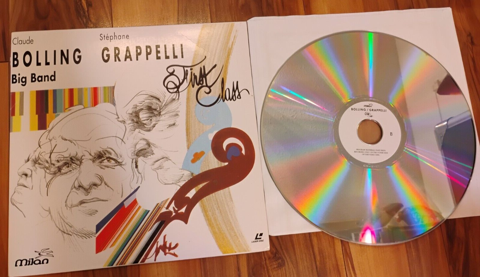 First Class Claude Bolling Big Band Laserdisc Complete Near Mint