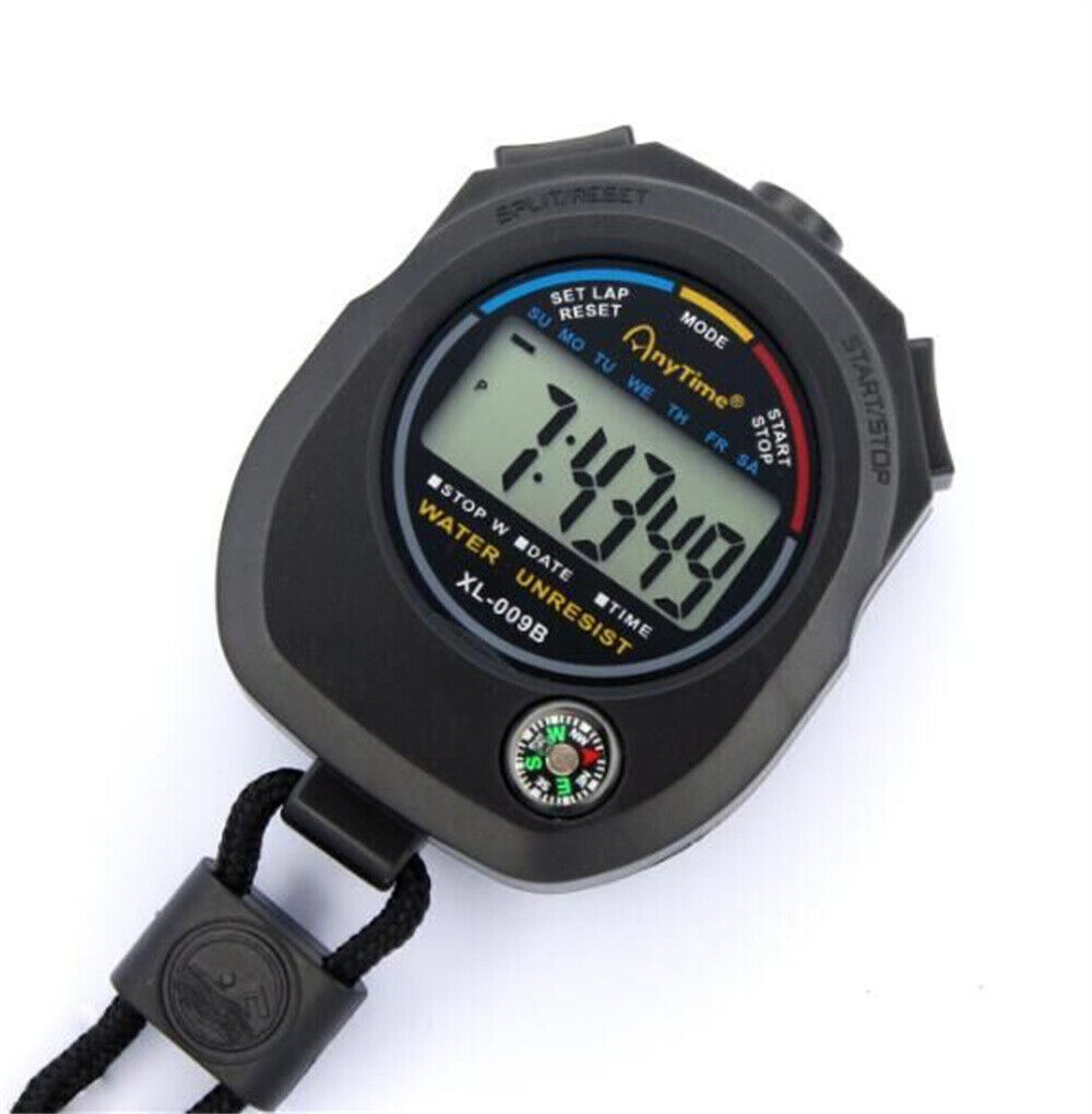 2 Pack Handheld Multi-function Stopwatch Sports Stopwatch Timer Coach Referee