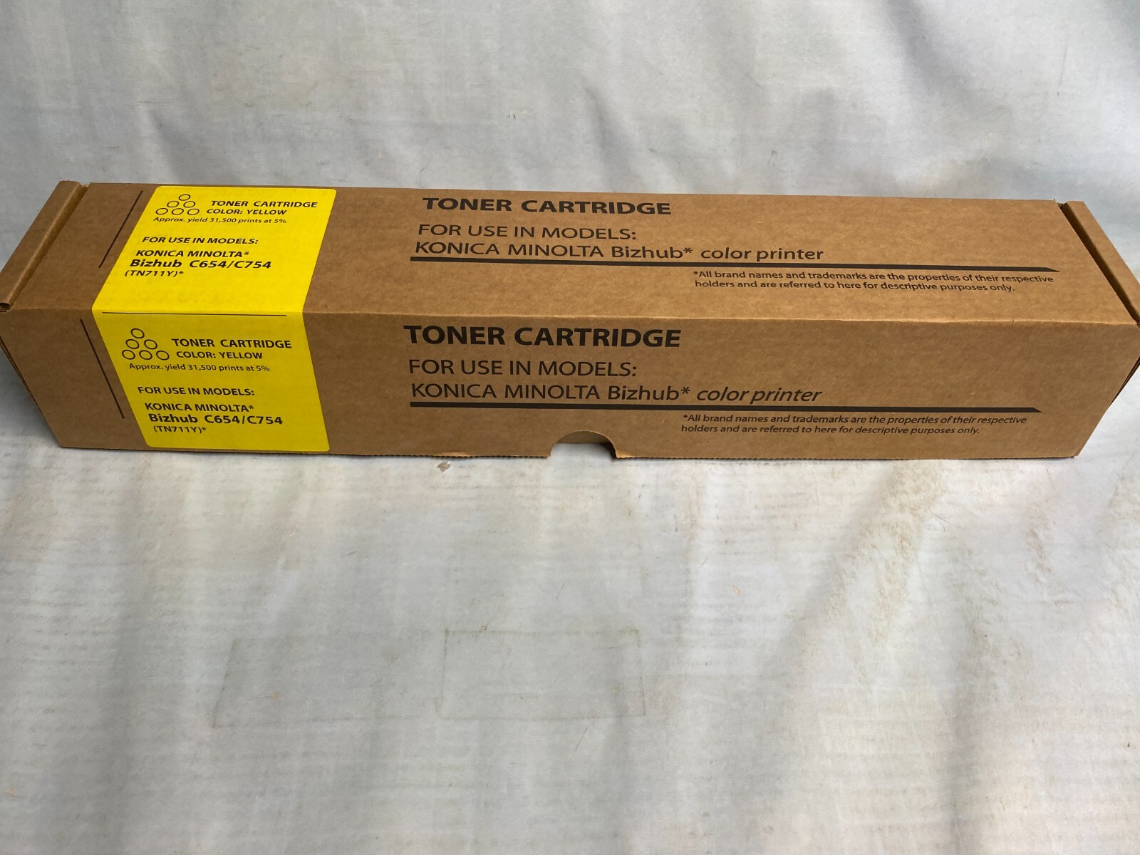 Compatible Toner Konica TN-711Y TN711Y TN711 TN-711 A3VU230 C654 C654E C754.
