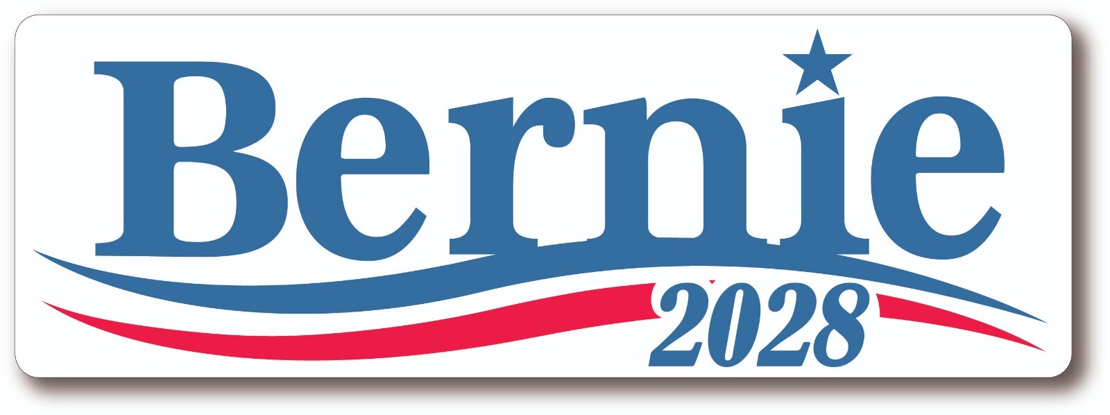 BERNIE SANDERS FOR PRESIDENT 2028 CAMPAIGN BUMPER STICKER DEMOCRAT