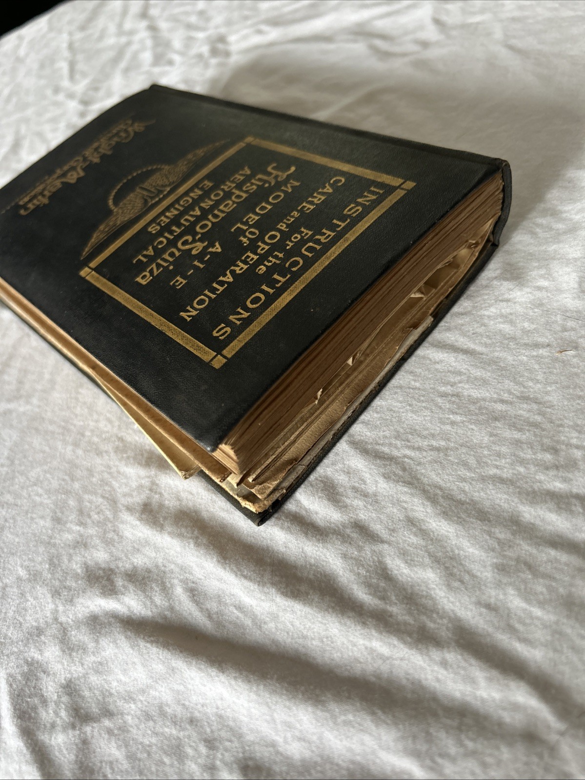 Signed John J Borrup Model A-I-E Hispano Souza Aeronautical Engines Wright P&WA