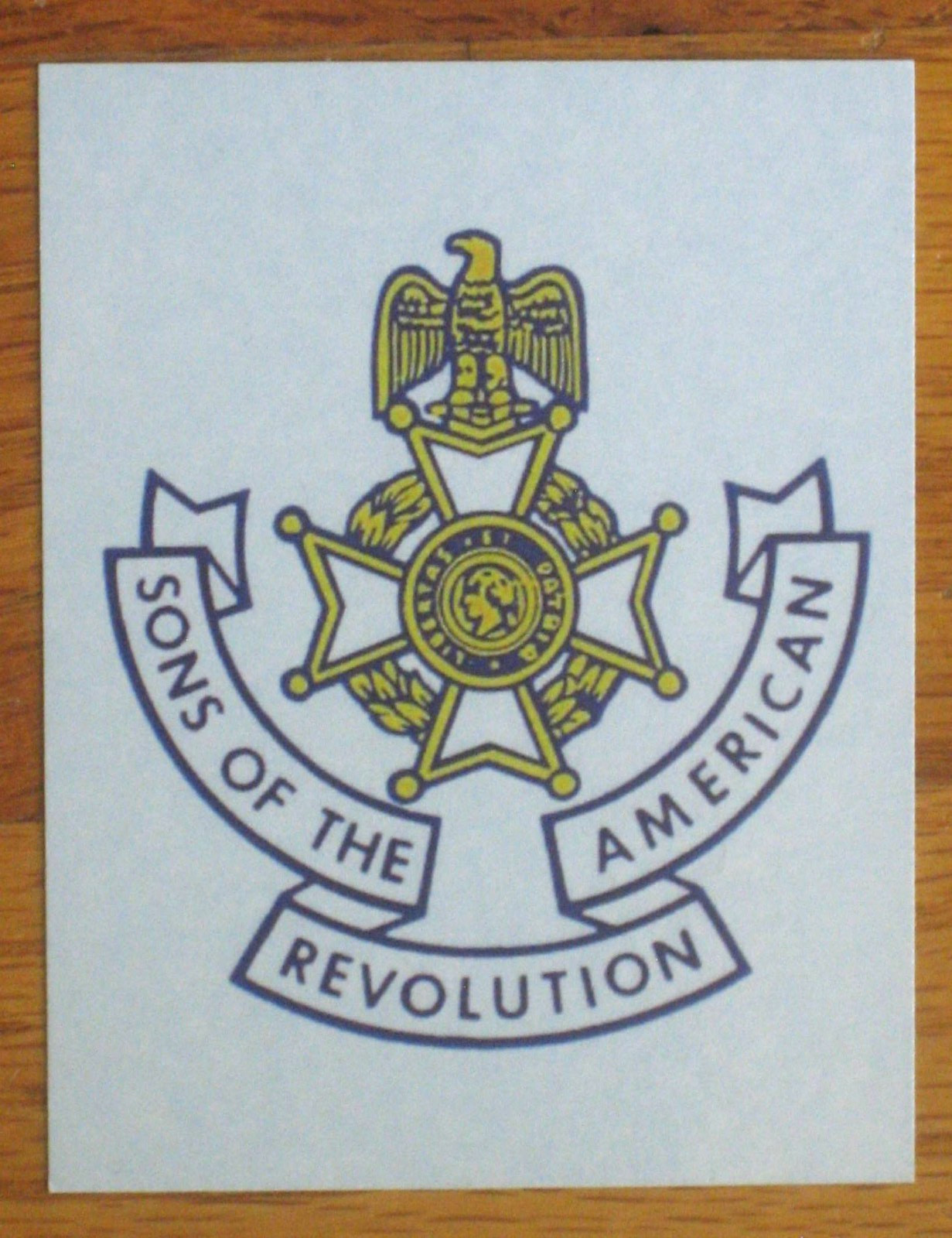 Sons of the American Revolution DECAL SAR eagle vintage DAR Washington 250 years