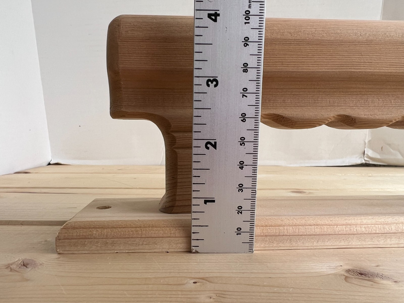 Cedar Wood Sauna Door Handle – XL 13.5" – Handmade – Unfinished – Rustic Look