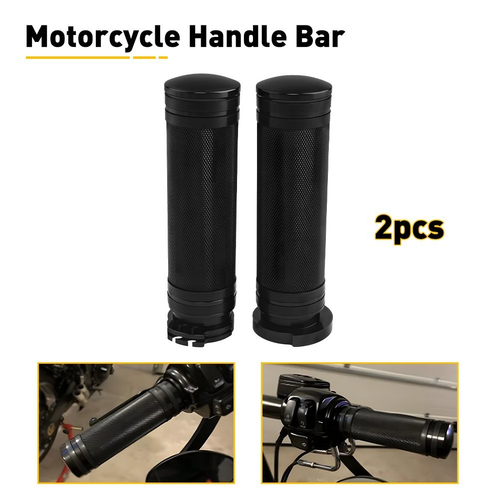 For Harley Street XG500 Black Motorcycle 7/8" 22MM Hand Grips Handlebar Gel