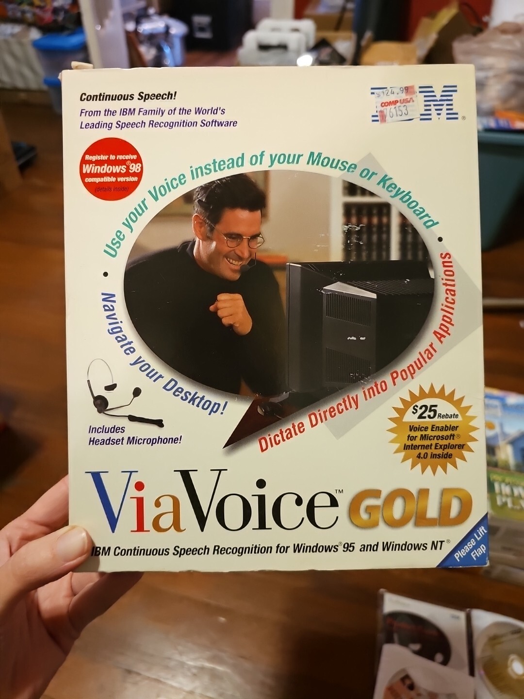 IBM ViaVoice Gold for Windows 95 Nt Release Voice Recognition Software