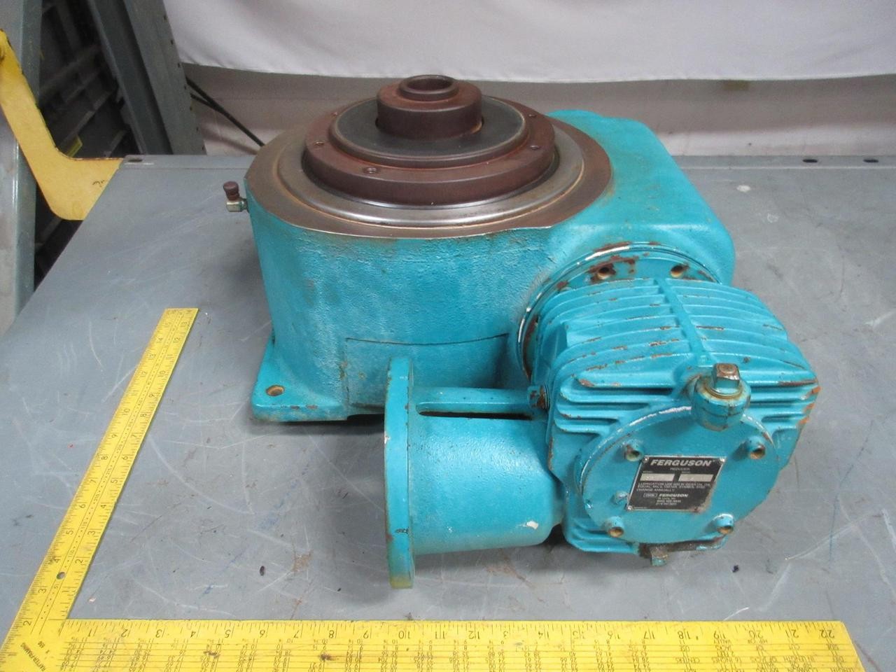 FERGUSON CRANE ED200 16/2-F100-240 INTERMITTOR INDEXER INDEXING TURNING TABLE T7