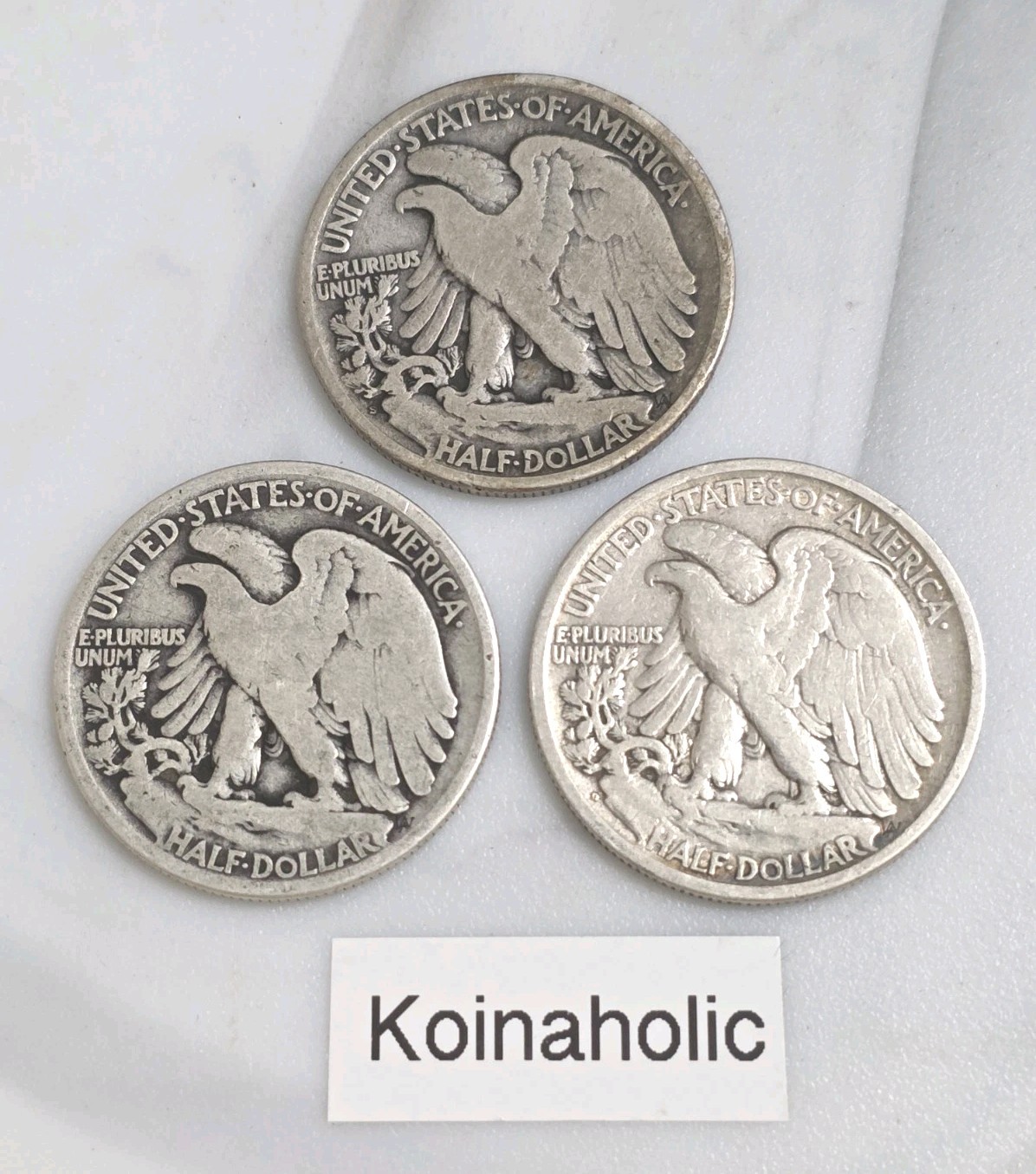 1917 PDS Walking Liberty Half Dollars, 50c Reverse Mint Marks 🔥From Storage🔥