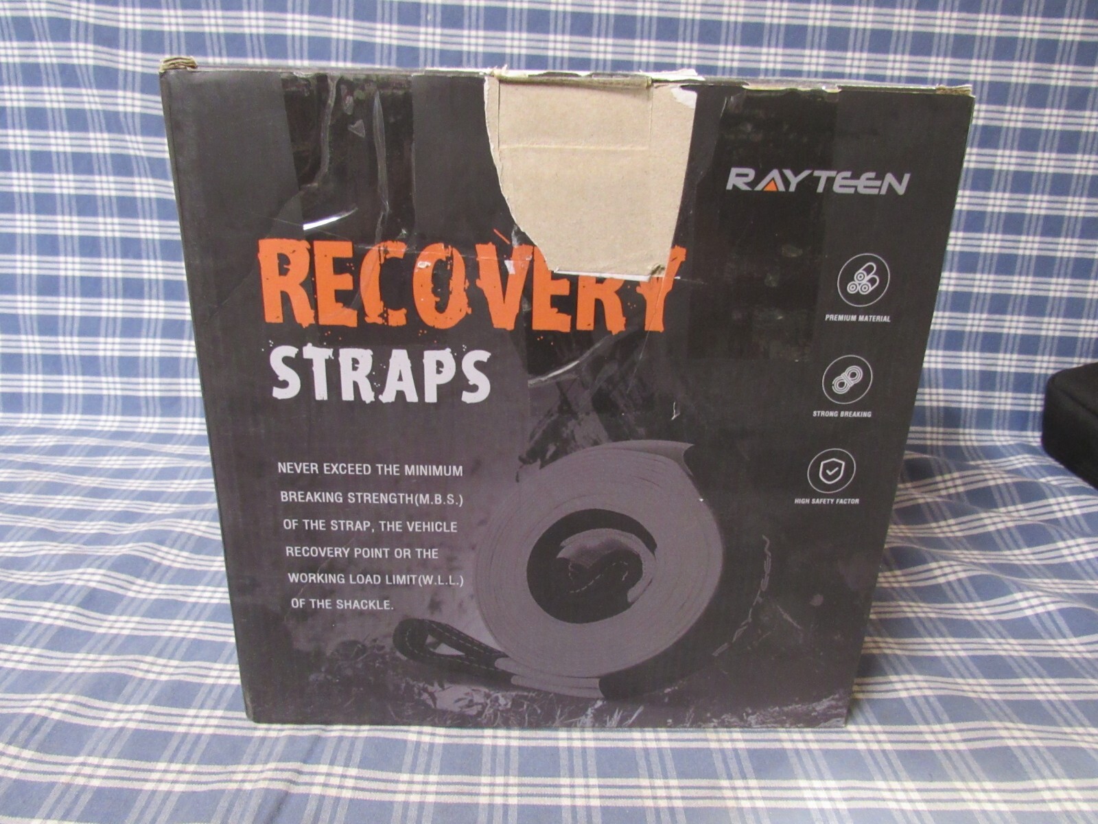 RAYTEEN 33,000lb Xtreme Heavy Duty Recovery Tow Strap (20ft x 4in) FREE SHIPPING