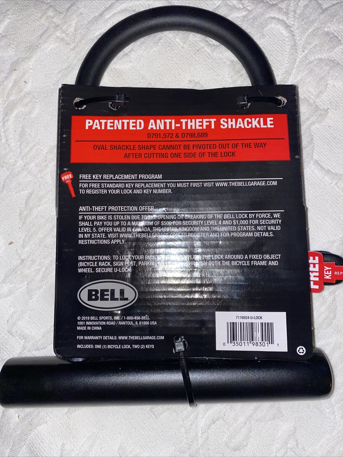 BELL Bicycle Compact Tool Kit & U-Lock Set