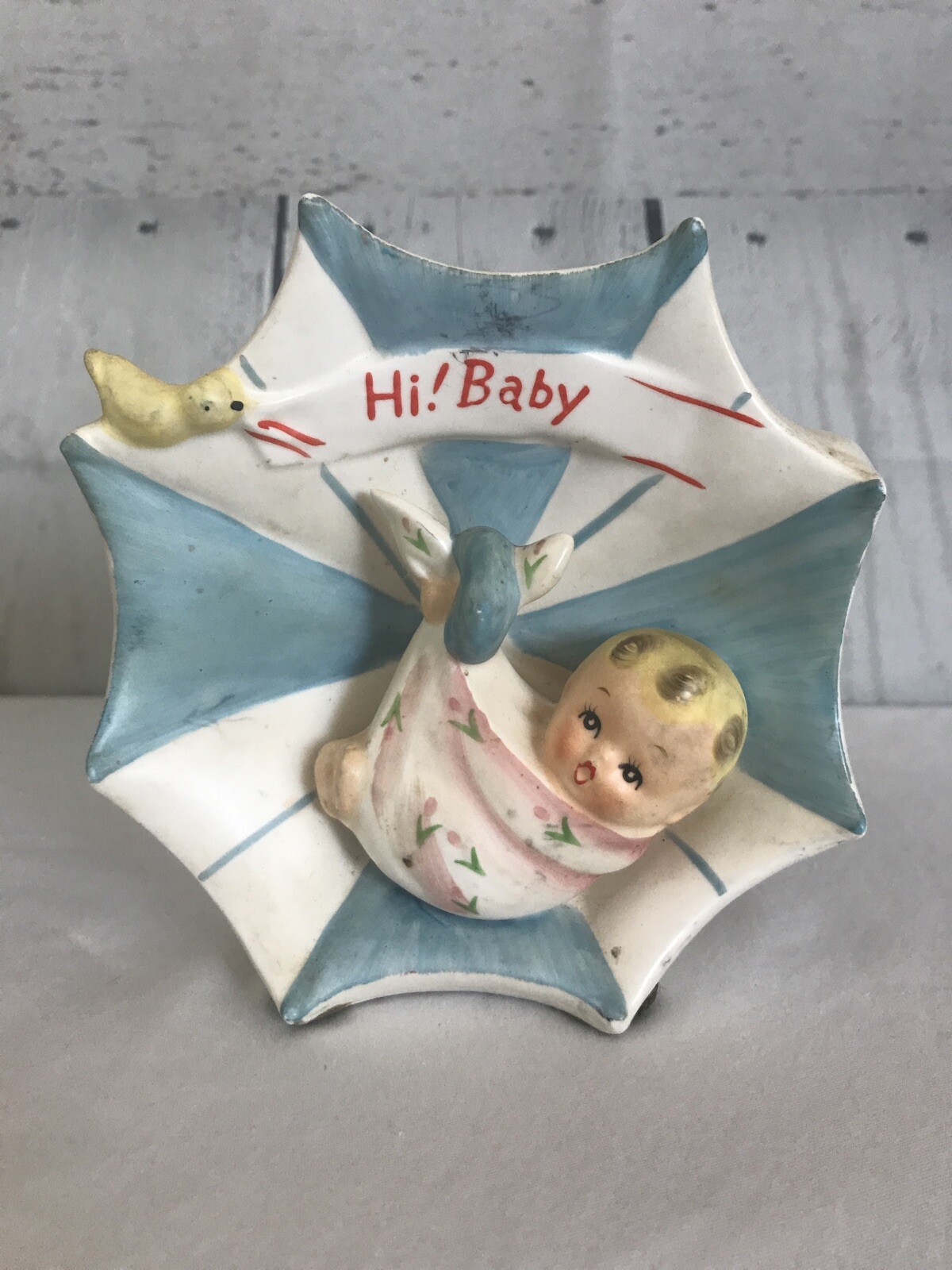 Napco Japan Hi! Baby Planter Soft Porcelain Vintage 1950's