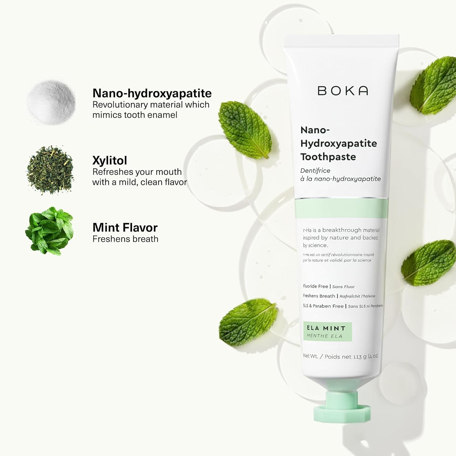Fluoride Free Toothpaste, Nano Hydroxyapatite Toothpaste, Appropriate for Sensit