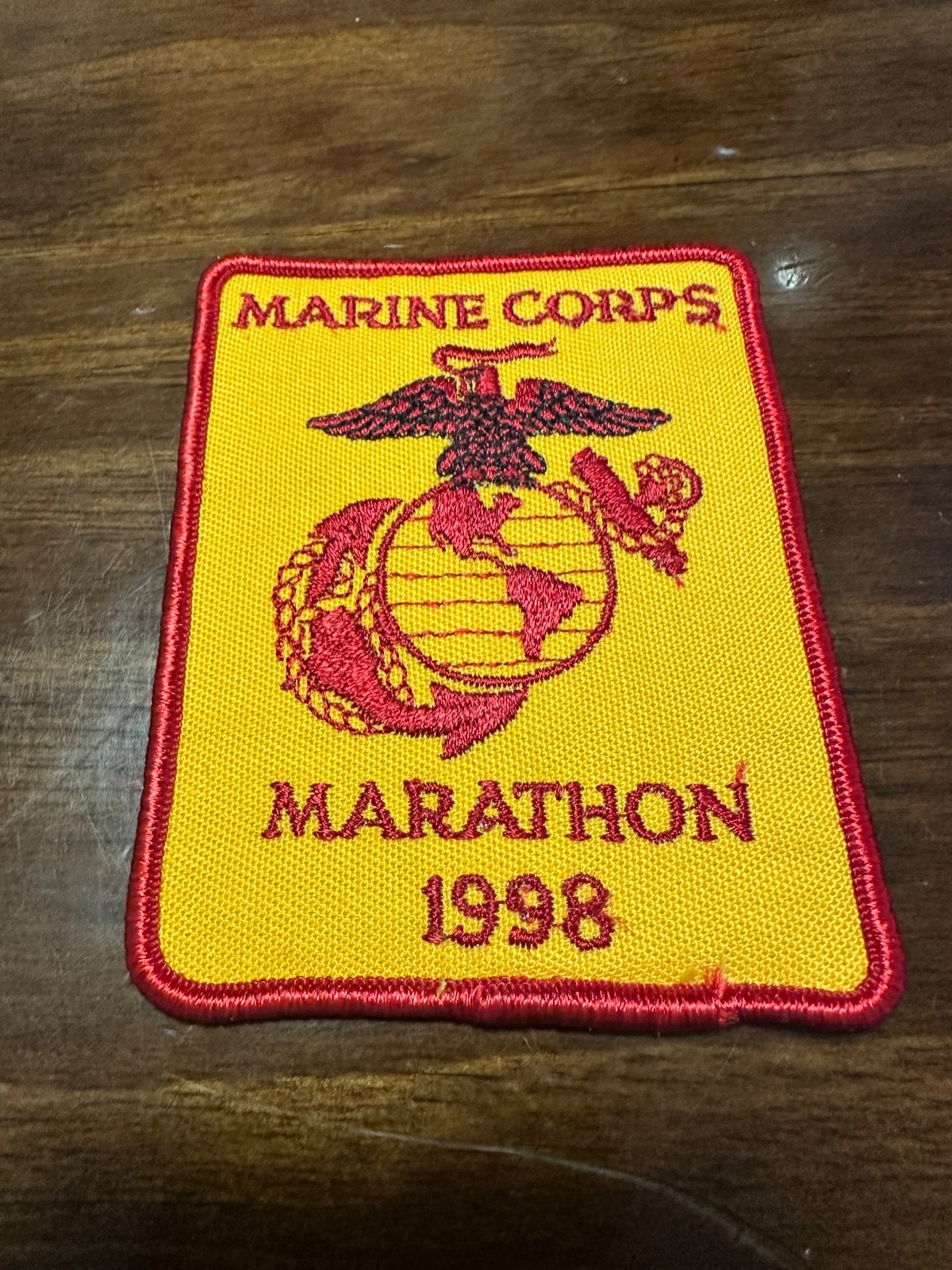 1998 Marine Corps Marathon Patch USMC Race Washington DC Marines