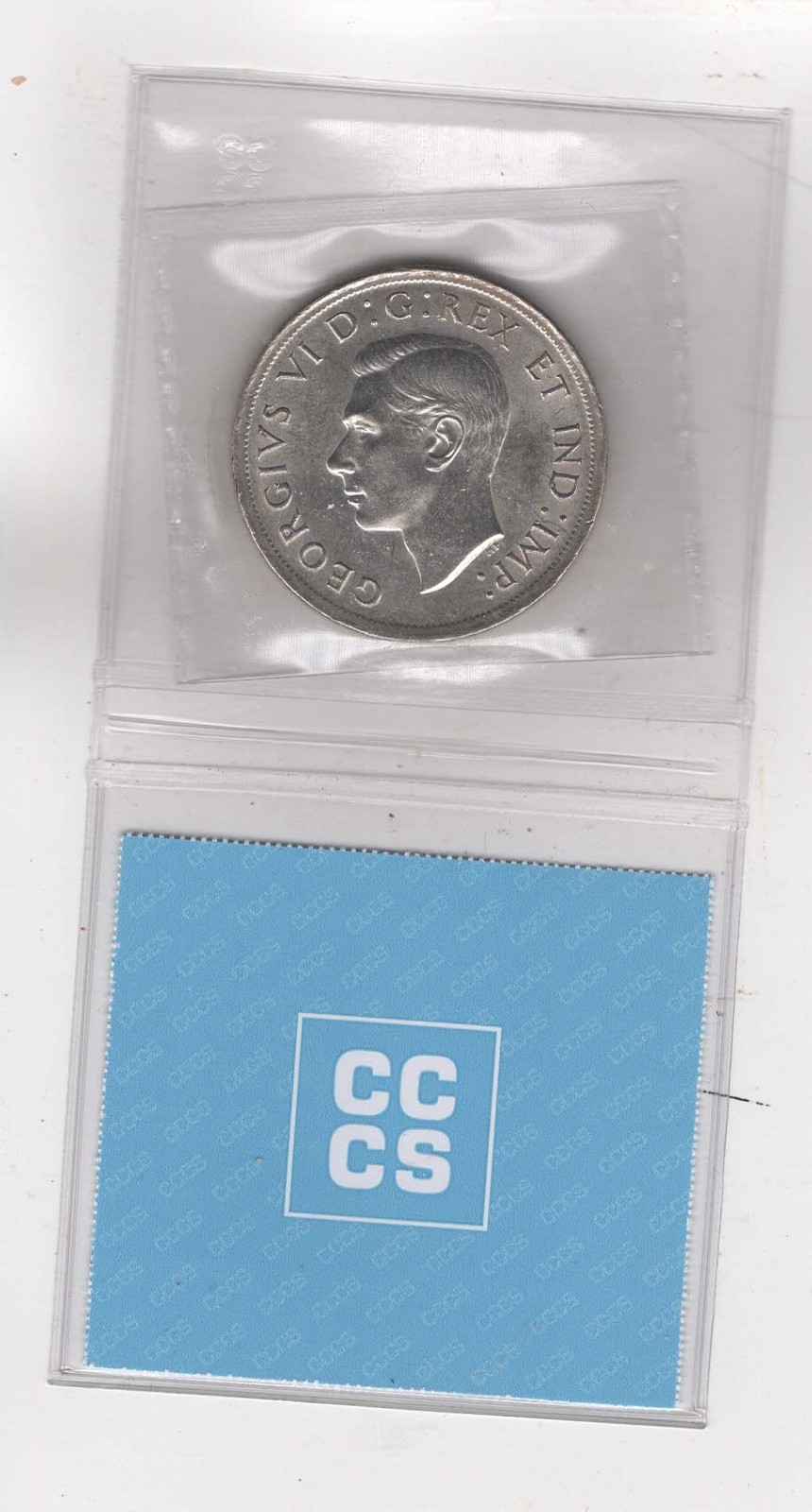 CCS Graded 1937 Canada Silver Dollar coin MS-60