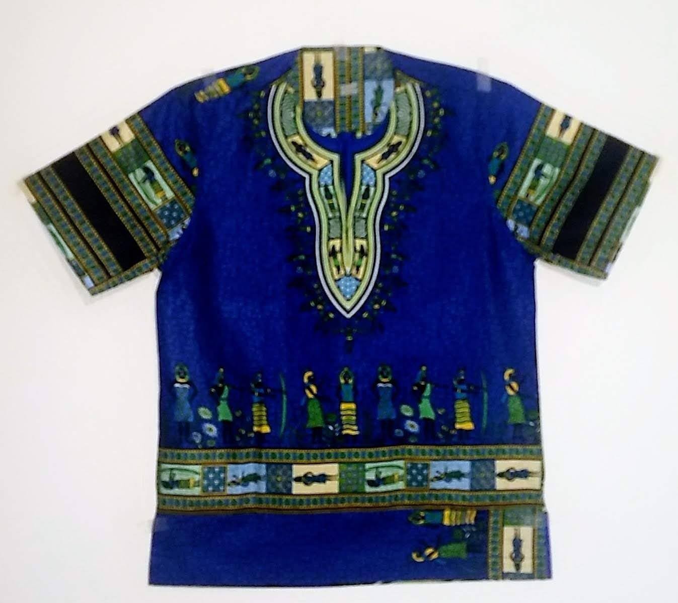 Dashiki Shirt Unisex African Clothing Dashiki, Unfading, Free Size L, XL, XXL